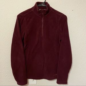 Burgundy Eddie Bauer Polartek fleece pullover